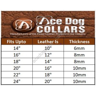 Ace Rolled super SOFT Half Check Leather Dog Collar:  (Blue, Red, Tan)  ::: Stainless Steel Chain:::